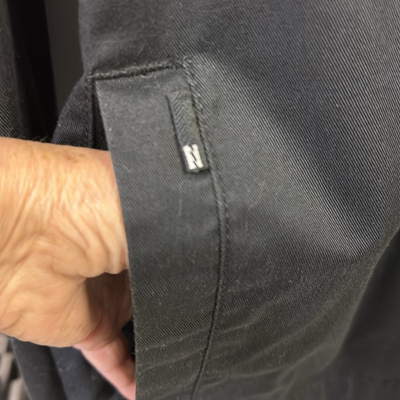 Billabong Full Zip Utility Jacket Workwear Black 4 Pocket Canvas Coat Mens Large - Picture 4 of 7